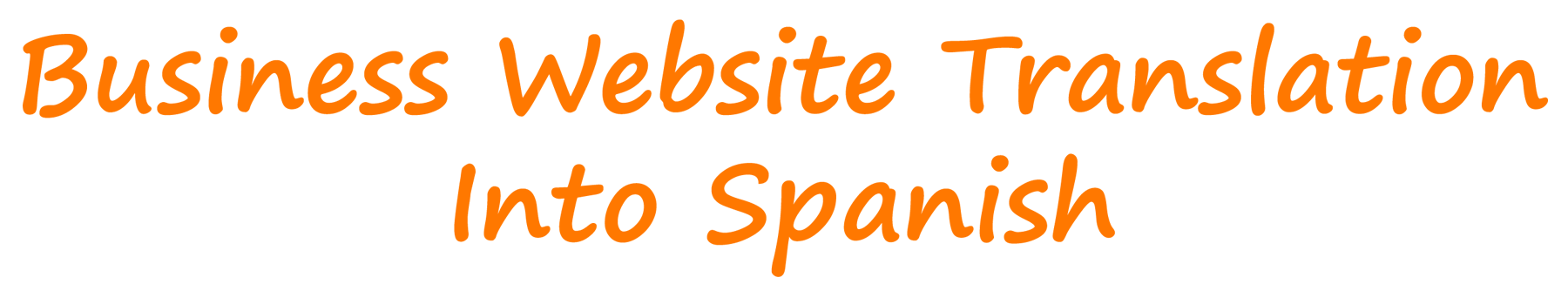 Business Website Translation Into Spanish